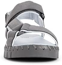 MUK LUKS Women's Flexi Woodstock Sandals, Pearl, 6.5 | Image 5