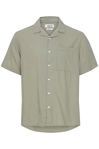 Chemise Cuba Sdallan Cuba Solid homme manche courte col ouvert respirant