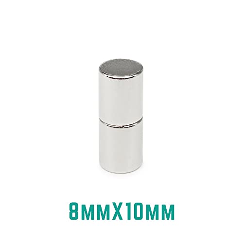 Waltx 5/10/20/50/100Pcs 8X10 Thick Round Strong Rare Earth Magnet N35 Neodymium Magnets 8X10Mm Small Cylinder Permanent Magnet 8 * 10 Industrial & Scientific (Color : 20Pcs) #TOP2