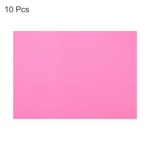 Image of uxcell 10pcs Corrugated Cardboard Paper Sheets,Pink,14 inch x 10inch,for Craft and DIY Projects