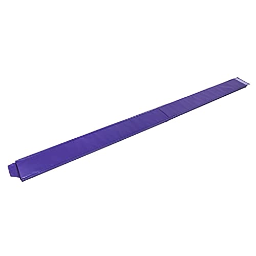 Nnk 8 Feet Young Gymnasts Cheerleaders Training Folding Balance Beam Purple Plain Flannelette & Purple Pvc #TOP3