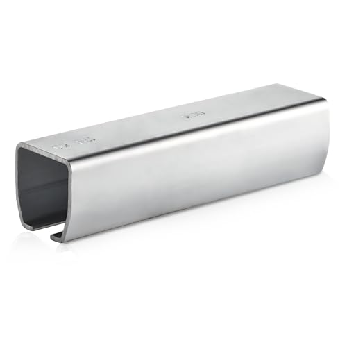 6 Meter - Schiebetür-Beschlag Laufschiene HELM Agrar für Schiebetor Profil 100 | Stahl verzinkt | Schienenprofil kürzbar | Tragkraft 90 kg | MADE IN GERMANY | 1 Stück - Tor-Schiene für Holztore