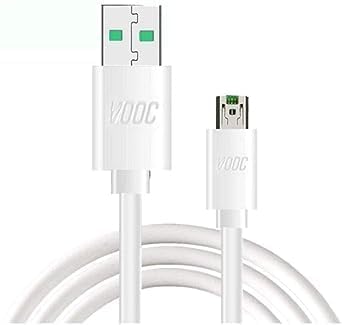 Image of The Black Store Origila 30W Flash Super Vooc Micro Usb 7 Pin Data Sync Fast Charging Cable For Cellular Phones Oppo Reno /Oppo F9 Pro / F11 Pro Upto 4Amp For All Oppo Smartphones BG998