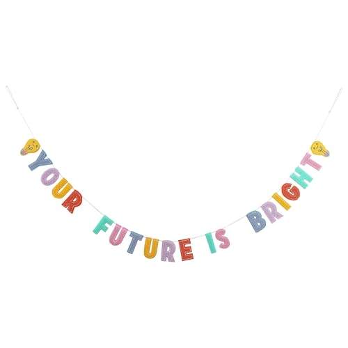 "Bright Beginnings Your Future is Bright Fabric Garland, 72 inches"