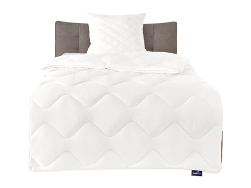 Traumnacht Comfy Cotton dünne und leichte Sommerdecke, Bettdecke aus Baumwollmischgewebe, 135 x 200 cm, waschbar, Öko-Tex zertifiziert, produziert...