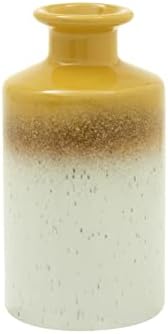 Sass & Belle Vaso Mojave Glaze Giallo – Mini Fioriera In Ceramica Con Effetto Ombre, Stile Bohémien
