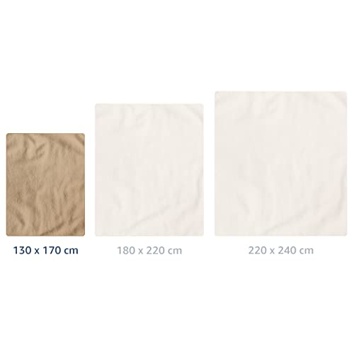 Amago - Kuscheldecke, Cashmere-Feeling, 130 x 170 cm - Taupe