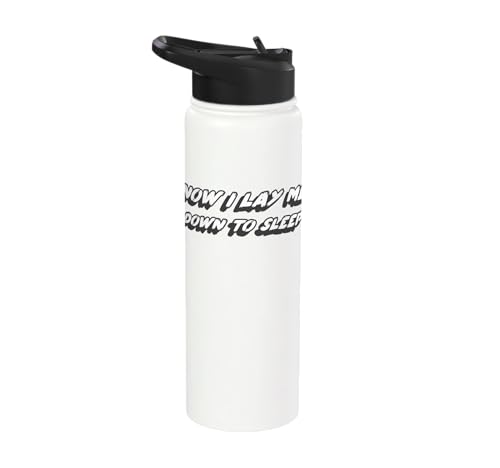 Now I Lay Me Down To Sleep | Prayer Rock Lyric Stainless Steel Insulated Water Bottle
