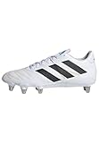 adidas, Unisex, Kakari Elite Soft Ground Rugby Boots, White/Black, Men 12, Women 13, Medium