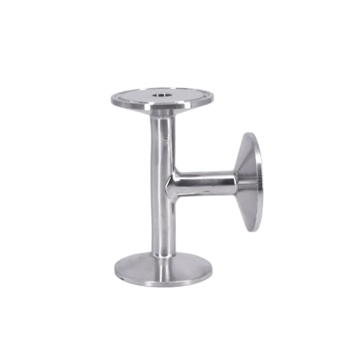 QAVLXIE Conector en T de 3 vías con Abrazadera Triple de 0,5", 1,5" y 2" for tubería Sanitaria de Acero Inoxidable SUS304/316 (12,7/19/25/32/38/45/51 mm de diámetro Exterior).(SUS304,25mm OD K50.5mm)