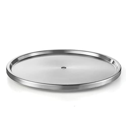 Lovotex UNKNOWN 1 Tier Lazy Susan 2 Pack Stainless Steel 360 Degree Rotating Turntable Tabletop Stand thumb #8