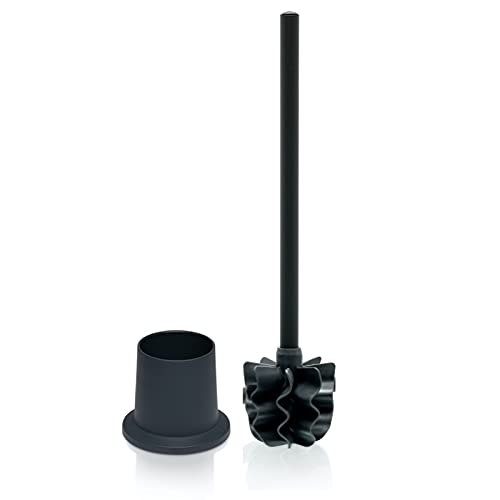 SAUBA LOOWY | Toilettenbürste ohne Borsten, Set Edelstahl schwarz SAUBA LOOWY | Toilettenbürste ohne Borsten, Set Edelstahl schwarz
