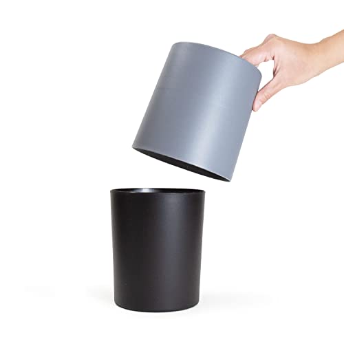 Image of MEDIOCRE MARKETING, EXCEPTIONAL PRODUCTS. MMEP Contemporary Mini Decorative Table Trash Can Gray