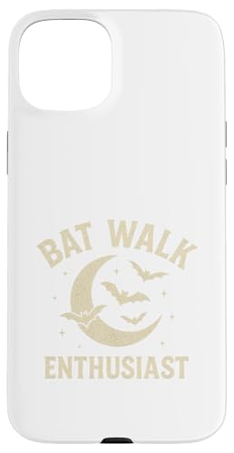 Bat Walk Enthusiast Retro Crescent Moon Nature Design X}zP[X iPhone 15 Plus p