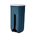 Soporte de Bolsas de Basura, Soporte de Bolsa de Basura Dispensador Dispensador de Pared Montada Auto Adhesivo Caja de Almacenamiento de Bolsas de plástico para la Cocina Azul