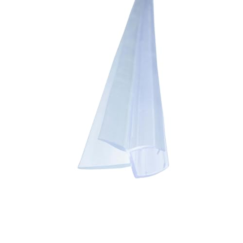 Preisvergleich Produktbild Bagnoxx Duschdichtung Schleiflippendichtung Transparent für 6mm Glasstärke Schleiflippendichtung, doppelte Weichlippe