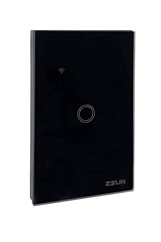 Interrupteur connecté italien tactile noir pour intérieur chic