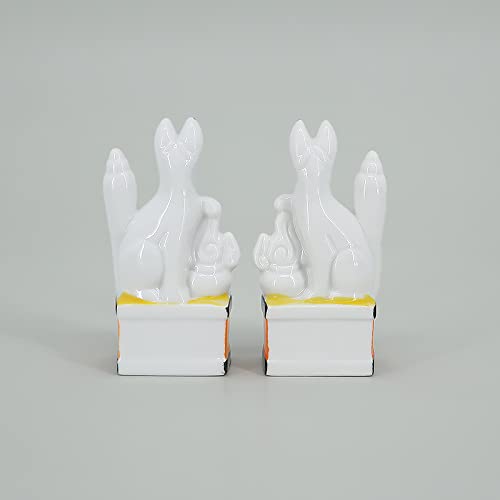 Amazon｜神棚・神具 稲荷(狐) 3寸(対入り) (高さ9.8cm×台幅4.5cm)｜神