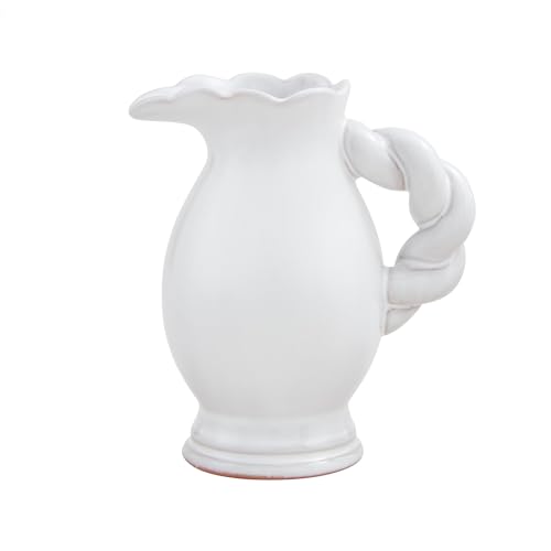 Mud Pie Twisted Handle Pitcher Vase, Medium, 5.25" x 4" - image 1