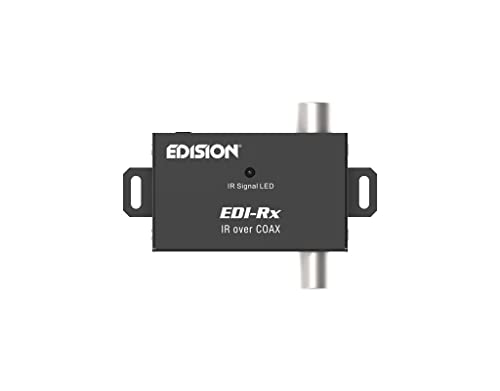 Sistema de Control IR EDI-RX Steurung señal infrarroja a través de Cable coaxial Plug & Play (RF Entrada, Salida de Radio, Salida IR, DC 5 V) rápida instalación