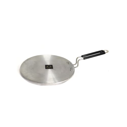 Image of NYRA Aluminium Induction Base Tawa With Stainless Steel Handle For Making Chapati /Roti /Dosa /Chilla /Paratha And Many More,26 Cm