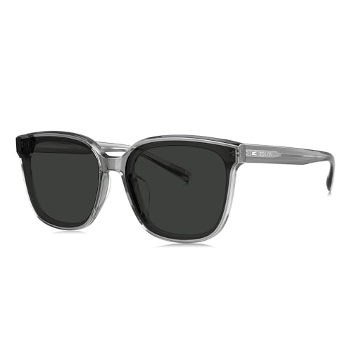 BOLON Men Women Retro Square Polarized Sunglasses, Exclusive Eyewear Brand of EssilorLuxottica