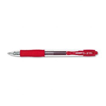 Pilot G2 Retractable Gel Ink Roller Ball Pen PEN,RBALL,RT,G2,GEL,XF,RD (Pack of5)