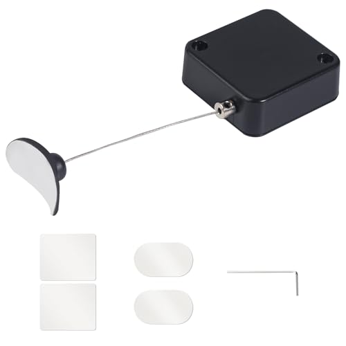 Image of Retractable Remote Control Tether Lock: 6.5 ft Upgraded Pulling Force Security Lanyard Lock with Adjustable Cable Leash Length Clasp for TV Remote Control, Gaming Controller, Tablets Showroom (1 PCS)