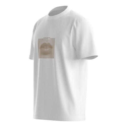 HUGO Deterni T-Shirt coupe parfaite pour éviter les hauts déformés - 3