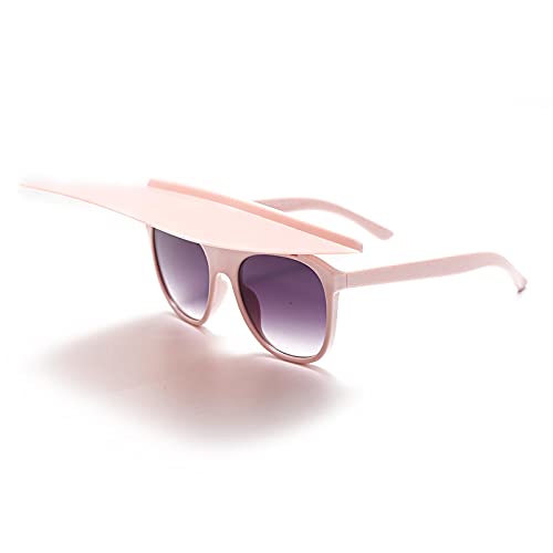 Lunettes de soleil carrées à monture surdimensionnée et verres géométriques