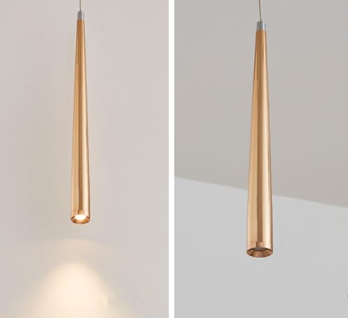 Lámpara cono moderno dorado de 60cm minimalista con tecnología LED de alta eficiencia LWX 6
