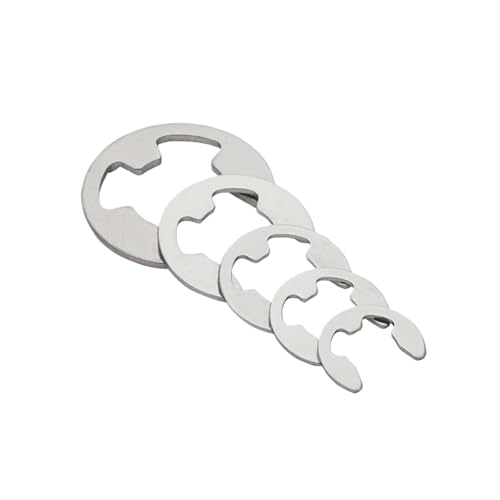 Kit d'assortiment de circlips M1.2 à M8 en acier inoxydable 304 et acier noir 65Mn