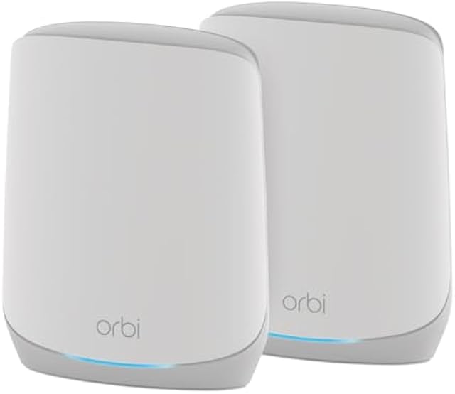 NETGEAR Orbi Whole Home Tri-Band WiFi 6 Mesh Network System (RBK752P) – Router with 1 Satellite Extender, Security Features, Coverage up to 5,000 sq. ft., 75 Devices, AX5200 802.11ax (Up to 5.2Gbps)