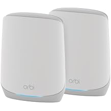 NETGEAR Orbi Whole Home Tri-Band WiFi 6 Mesh Network System RBK752P Router with 1 Satellite Extender, Security Features, Coverage up to 5,000 sq. ft., 75 Devices, AX5200 802.11ax Up to 5.2Gbps