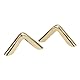 Hztyyier 50Pcs Buchecken Gold, Eckenschutz Metall Albumschmuck Ecke Buchecken Kantendekor Taschenecken für Buch Scrapbooking Alben