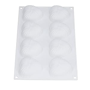 Tixiyu Herzform Silikon-Backform 8 Fächer