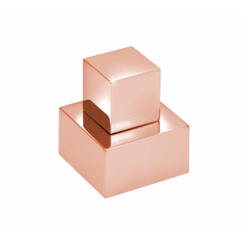 Acabamento Registro Quadrado 1.1/2 Rose Gold Brilhante