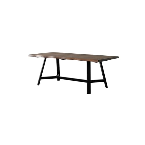 Mesa de comedor Inicio Cocina Mesa de comedor de madera Sala Mesa grande Mesa de té Mesa de trabajo moderno Mesa de comedor(200x95x75cm)