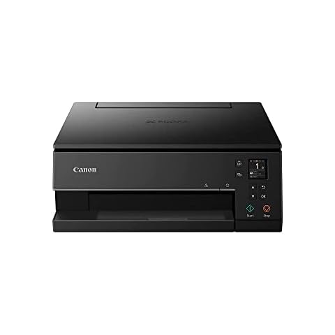 Canon PIXMA TS6350a Drucker Farbtintenstrahl Multifunktionsgerät DIN A4 (Fotodrucker, Scanner, Kopierer, OLED, 4.800x1.200 dpi, USB, WLAN, 5 separate Tinten, Duplexdruck, 2 Papierzuführungen), schwarz Cover