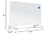 TROTEC Convector Cristal de Diseño TCH 2010 E, 2.000 W, Calefactor, Radiador,...