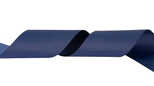 Fondersy 50mmX 91M Solid Grosgrain Ribbon for Gift Wrapping Parties Wedding Decoration, Crafts Sewing(Navy) - Image 3