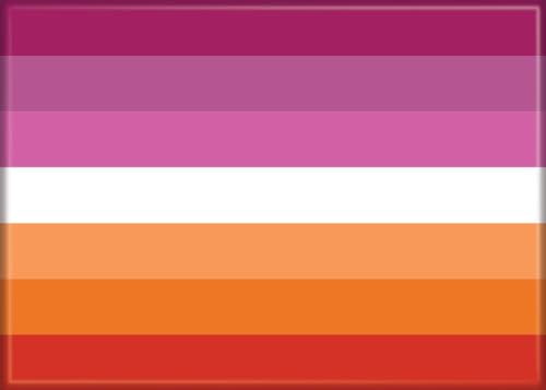 Imán Ata-Boy Bandera Lesbian 2.5 x 3.5 pulgadas miniatura 1