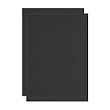 M METERXITY 2-Pack Wellpappe-Platten, 22 Zoll x 14 Zoll Wasserdichte Leere Wellpappe-Plakattafeln Hofschilder Für Garagenverkauf/Büro/Party/Rasen Schilder Straße [5mm Dick, Schwarz]