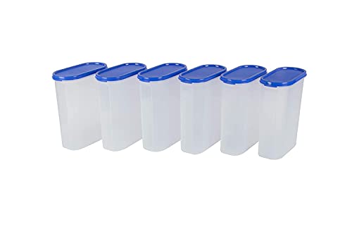 Roktry-Kitchen-Storage-Container-With-Airtight-Lid-for-Rice-Dal-Atta-Flour-Cereals-Pulses-Snacks-Stackable-BPA-Free-Modular-Design-2000ML-Pack-of-6