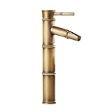 OWOHYG Grifos Altos para Lavabo de baño Grifo Antiguo de latón Vintage en...