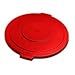 Carlisle Bronco Lid for 10 gal Waste Container Red, 16-1/8" (Case of 6)