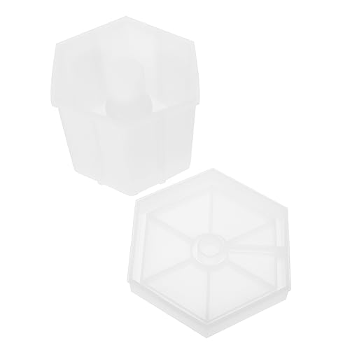 Moule silicone hexagonal pour lampe de nuit époxy diy x2 - 2