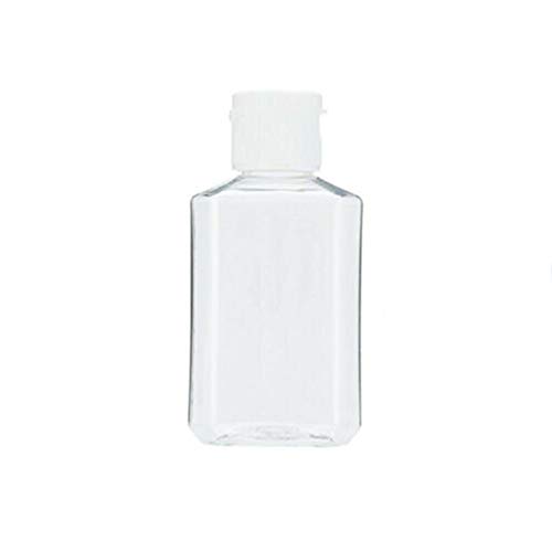 Preisvergleich Produktbild 60ml Reiseflasche Set Kunststoff Reiseflaschen Plastikflasche Transparente Kosmetikflascher Flip Cap Leere Flaschen Geeignet für Kosmetik Reisen Zubehör Shampoo Lotion (10Pcs)