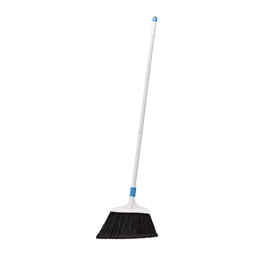 Amazon Basics Heavy-Duty Broom, Blue and White