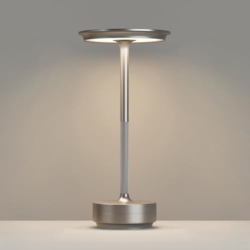 FDIDC 1 Pack Cordless Table Lamps Rechargeable, 5000mAh LED Table Light